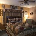 County Cozy Bedroom in Autumn Image 1