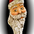 Gourd, Driftwood, and Bottle Santas Image 1
